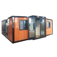 Plan de maison préfabriquée moderne de 2 à 3 chambres, maisons modulaires portables, mini-casas modulares, extension de maison extensible, maison préfabriquée moderne