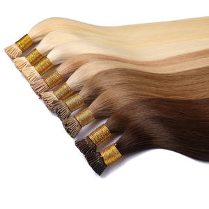 Лидер продаж, кератиновые Предварительно Связанные волосы Remy FREE <span class=keywords><strong>Mongolian</strong></span> Double drawing для наращивания I-tip волос - Product Image 3