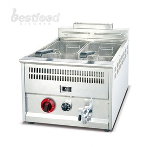 Friteuses industrielles à <span class=keywords><strong>gaz</strong></span> GPL de table 16L pour la restauration rapide KFC, idéales pour les achats en gros - Product Image 1