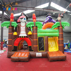 PVC nhỏ <span class=keywords><strong>Inflatable</strong></span> nhà bị trả lại bouncy thương mại <span class=keywords><strong>Inflatable</strong></span> cướp biển Combo - Product Image 6