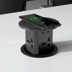 Pop Up socket Power Tower Electrical Outlet Cooker Kitchen tabletop countertop worktop air lifting socket with UK USB socket