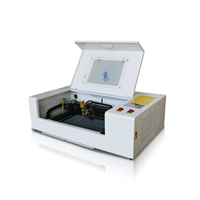 Mini machine de gravure laser CO2 portable, refroidie par air, CNC 300x200mm 40/50W, bois MDF LAS, bricolage, artisanat