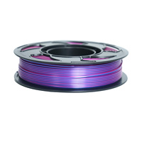 [0.25kg] Filamen PLA Sutra Dual & Tri Warna 1.75mm untuk Printer 3D, Filamen Bi-Warna 250g, Filamen Sutra Multiwarna PLA Kecepatan Tinggi