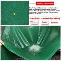 Bâche en PVC imperméable durable de 350 g/m² pour couverture extérieure, construction, protection des camions et industrielle