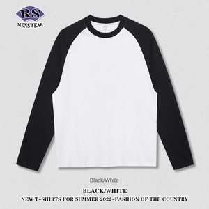 เสื้อยืดแขนยาวทรงแร็กแลนสไตล์อเมริกันเรโทร ผ้าคอตตอนหนา 270 กรัม สำหรับผู้ชาย ยี่ห้อ RS Men's Wear Brand แฟชั่นข้ามพรมแดน - Product Image 6