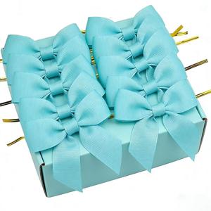 <span class=keywords><strong>Ruban</strong></span> Organza Transparent Doré Pré-noué Torsadé pour Cadeaux – Nœuds Prêts à l'emploi à Prix Fabricant - Product Image 4