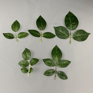 Feuilles de rose artificielles et verdure pour la décoration de mariage et la décoration intérieure, moins de 30 cm, accessoires floraux en soie - Product Image 2