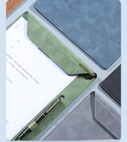 Porte-documents A4 personnalisé en cuir avec porte-stylo, bloc-notes, organiseur de fournitures de bureau, porte-documents, rangement de documents
