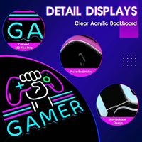 Enseigne néon LED personnalisée pour salle de jeux, décoration RGB, lumière néon murale pour salle de jeux