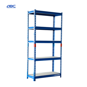 מדפי אחסון מתכווננים מפלדה, 5 שכבות, מדפים ללא ברגים, מדפי משטחים לשימוש במחסן, 180*90*40 ס\\\"מ, 875 ק\\\"ג - Product Image 5