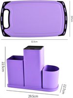 Ensemble d'ustensiles de cuisine et de couteaux 20 pièces, ensemble de couteaux et cuillères de cuisine avec support de rangement, ensembles de couteaux en acier inoxydable tranchants