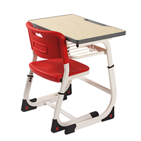 Conjunto de Mesa y Silla de Madera Moderno, Duradero y Cómodo para Escuela, Modelo Luke T5-Base, Incluye Archivo JSON de Datos de Etiquetas para Entrenamiento