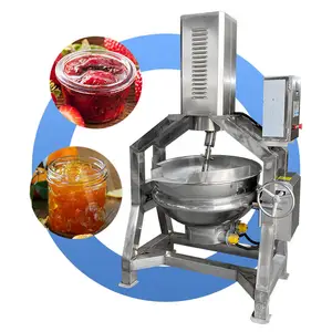 HNOC Steam Mix Jacketed Kettle Automatic Heat Stir Pot Sauce Cook Mixer Machine with Gas Heat