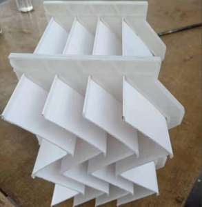 مزيل التيار الجانبي من نوع W مقاس 170 مم من البولي فينيل كلوريد لتحسين كفاءة أبراج التبريد وتطبيقات توفير المياه - Product Image 3