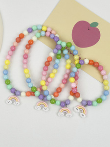 Collare Colorato per Animali Domestici, Collana Elastica con Perle, Gioielli per Cuccioli, Colore Macaron, Abbigliamento per Chihuahua e Yorkie - Product Image 5