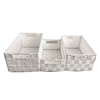 Panier de rangement pliable en nylon tissé pour tiroir de placard - Décoration d'intérieur multifonctionnelle, cuisine, alimentaire
