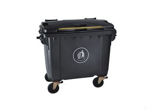 660 lít lớn nhựa dumpster Thùng rác bin Thùng rác lớn có thể với nắp nhiệm vụ nặng nề cho công nghiệp xây dựng trang web xử lý chất thải - Product Image 6