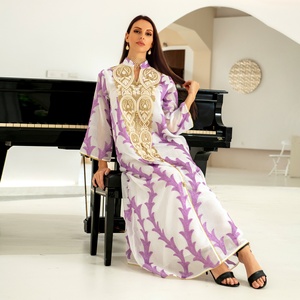 RHG Luxury <strong>Sequins</strong> Embroidery Women Jalabiya Arabic Dress Muslim Party Wear Wedding Gown Ramadan Abaya Ethnic Morocco <strong>Kaftan</strong> - Product Image 3