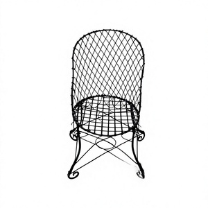 Metal Iron Contemporary Adjustable Tilting <b>Bar</b> Chair with <b>Black</b> Finish for Home <b>Bar</b> and Garden Dining Decor - Product Image 1