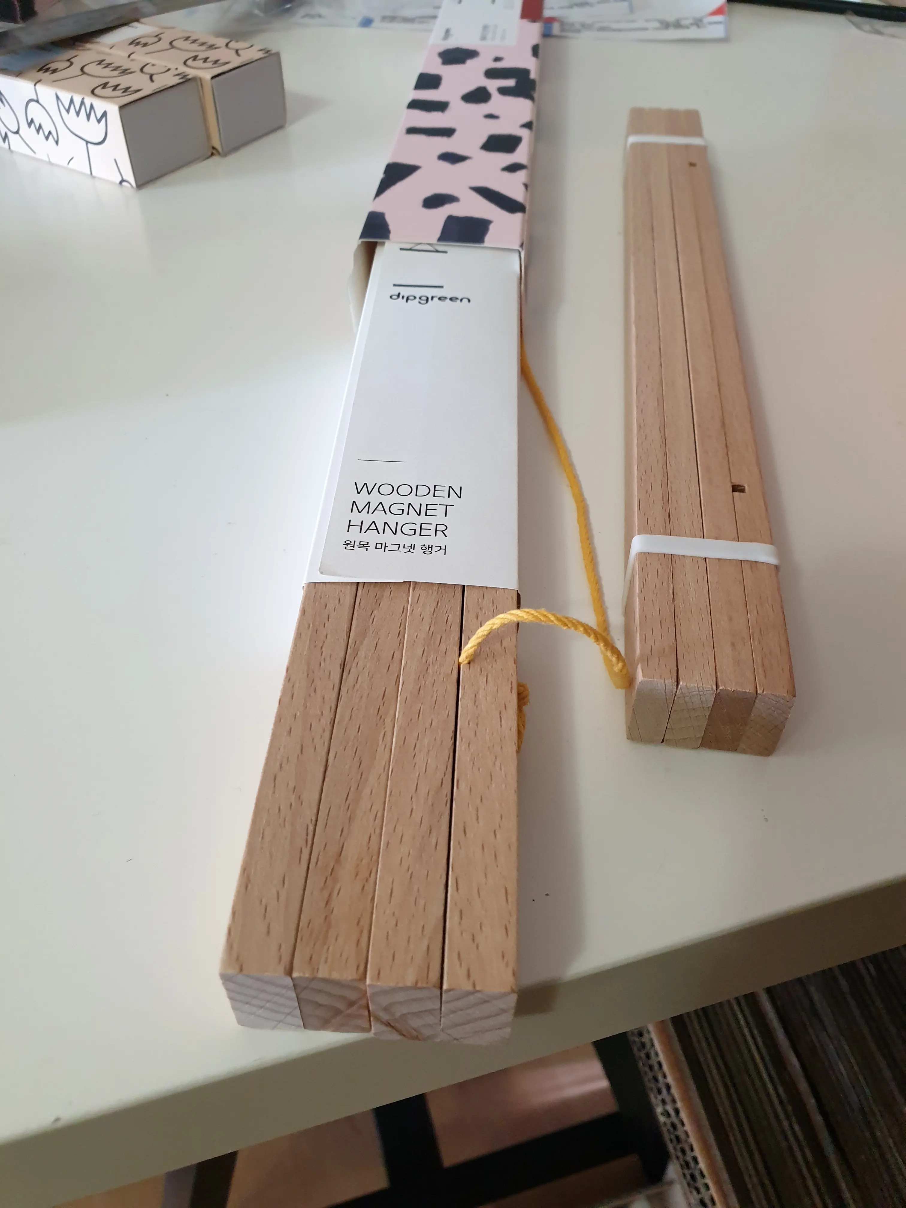 DIY montieren Rahmen hängen Holz magnetische Poster Kleiderbügel Holz Foto Bild Wand rahmen Massivholz Eiche weiße Kiefer Buche