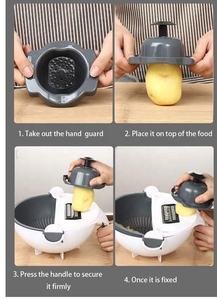 Cortador de Verduras Multifuncional 9 en 1, Rebanador de Patatas, Picador con Cesta de Drenaje de Doble Capa - Product Image 5