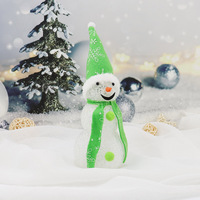 Veilleuse LED de style moderne avec petite gourde bonhomme de neige pour enfants Lampe de chevet 5V avec capteur de contrôle Émission blanc chaud pour chambre à coucher