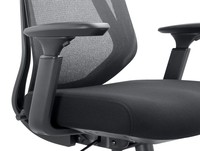 Chaise de direction en mesh avec structure en nylon et verrouillage d'inclinaison, contrôle manuel de la tension pour un inclinaison réglable