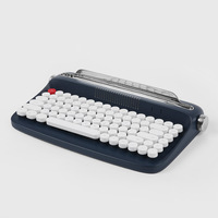 Clavier tactile de machine à écrire de bureau sans fil Tablette d'ordinateur Fashionable Retro Round Keycap English Version