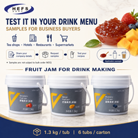 Fruitjam Groothandel 1,3kg x 6 dozen 10 smaken Minimum bestelhoeveelheid 50 dozen voor bakkerijen en voedselverwerkende bedrijven
