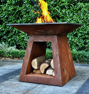 Parrilla de carbón de acero Corten. Disfrute de la barbacoa en la elegante parrilla tostada. Mejora tu experiencia con nuestro BBQ Brasero - Product Image 5