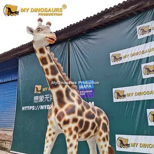 R-Levensgrote Robot Dieren Kunstmatige Grote Glasvezel Giraffe Standbeeld