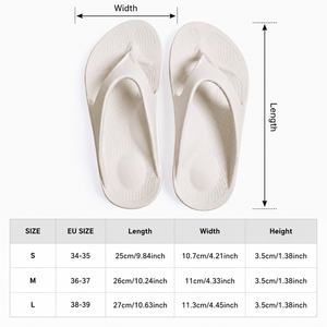 Semelles orthopédiques pour pieds plats <span class=keywords><strong>avec</strong></span> soutien de la voûte plantaire, confort en matériau EVA, unisexe, chaussures de plage d'été - Blanc - Product Image 6