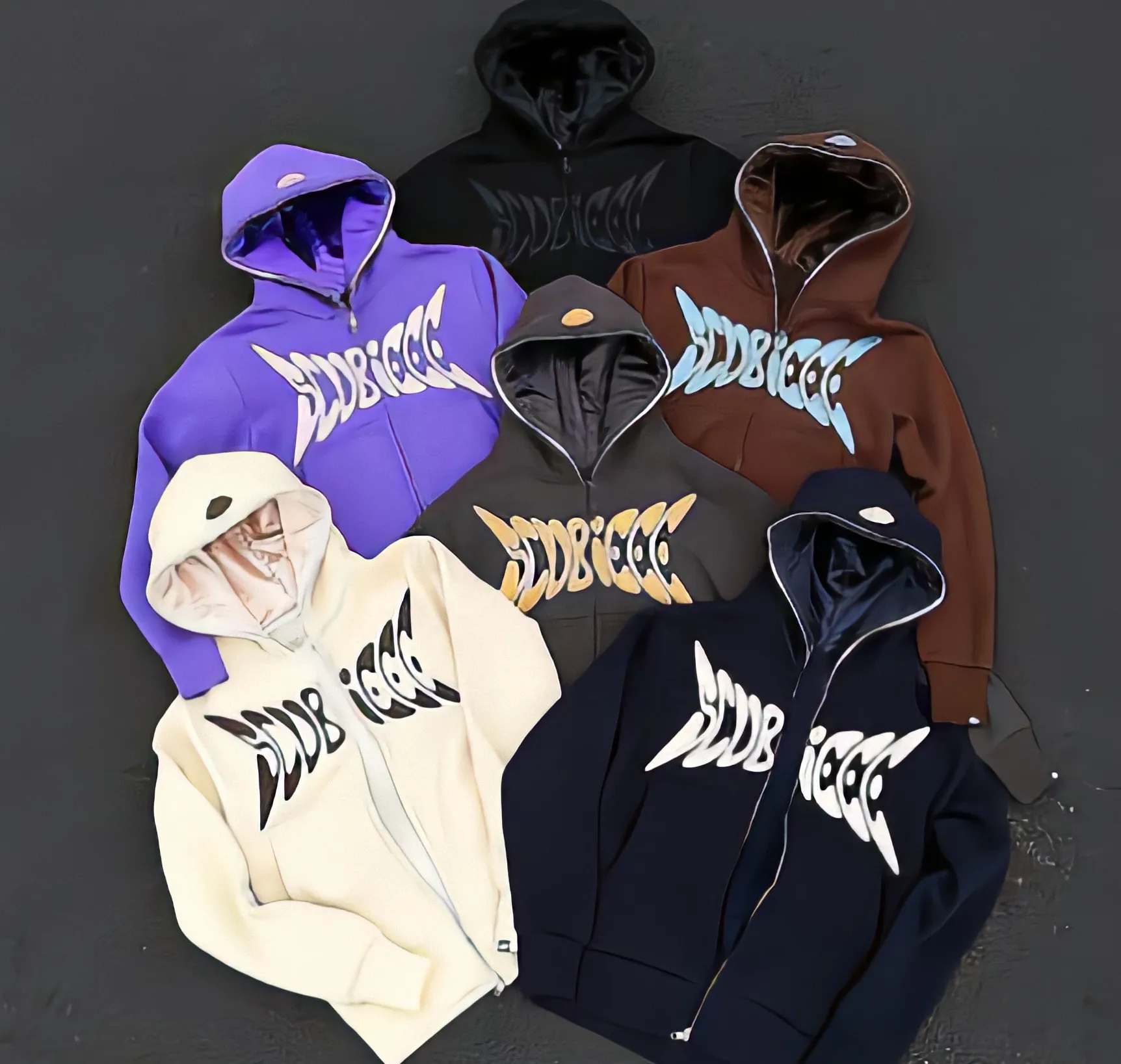 Custom embroidery logo two piece hoodie and shorts set men high quality two piece full zip up graphic hoodie men streetwear