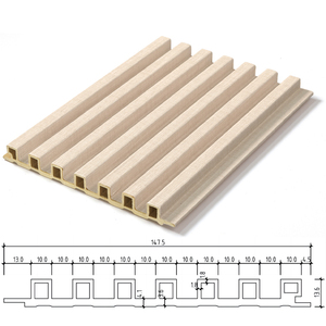 Nhà máy nóng bán rãnh tấm Tường Chất lượng cao không thấm nước và chống cháy WPC Panel Tường Nội Thất WPC Panel tường - Product Image 6