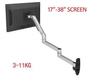 DL-7013 17-32 "Mechanische Feder Aluminium Stahl LCD-Monitor halterung TV-Wand halterung langen Arm 840mm 2-10kg vesa 100x100