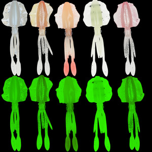 Señuelo de calamar de silicona biónico suave de 10 cm y 7 g para pesca en agua salada - Product Image 3