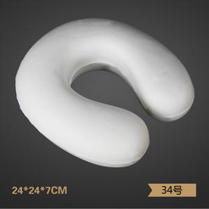 Oreiller de voyage en mousse à mémoire de forme en forme de U pour le soutien du cou, pour la conduite, l'avion, la sieste au bureau, couleur unie YD-75 - Product Image 5