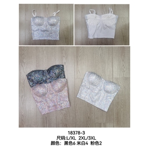 Débardeur à paillettes pour femmes de différentes couleurs Tailles L à 3XL pour les robes de club - Product Image 1