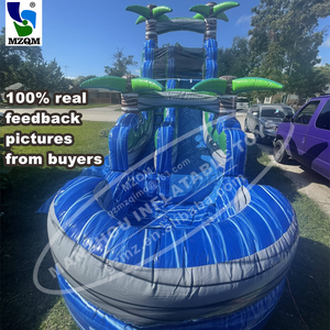 Toboganes acuáticos inflables personalizados para adultos, toboganes gigantes para Parque Acuático comercial - Product Image 2
