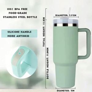 Vaso Térmico de Acero Inoxidable con Asa, 1200ml, Aislamiento al Vacío, Taza de Viaje con Popote, Aislamiento Térmico de 12-24 Horas, Seguro para Agua Hirviendo, para Adultos - Product Image 2