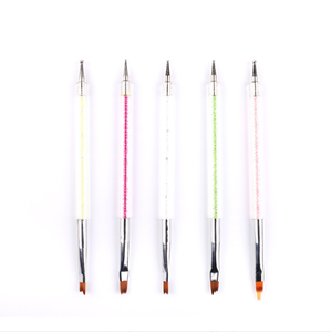 Pinceau de précision pour nail art, personnalisé, pour cheveux et ongles, 5mm 9mm 11mm 15mm 25mm, Kolinsky synthétique, ultra fin, pour le dessin de lignes et la peinture de détails - Product Image 1