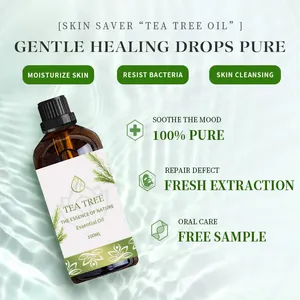 Private Label Wholesale Bulk Selling Tea Tree Oil 100% Natural Essential Tea Tree Oil Prevent Acne Pimples Remover Uses