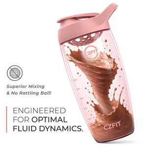 24 oz <b>Protein</b> Shaker <b>Bottle</b> Silent Design No Mixing Ball Leak Proof Lid BPA Free ECOZEN for <b>Protein</b> Workout Smoothies - Product Image 2