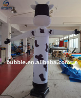 Impression de logo personnalisé animal air waver vache gonflable agitant l'air danseur