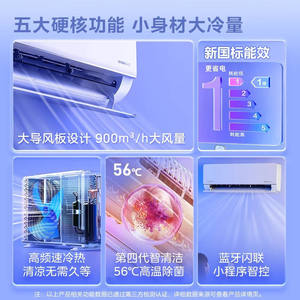 Aire Acondicionado Split Wahin de 2Hp con Inverter, Frío/Calor, Autolimpieza, Control por Voz Inteligente para Hogar y Dormitorio - Product Image 3