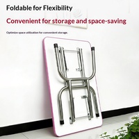 Table de toilettage pour animaux de compagnie en acier inoxydable, pliable, hauteur réglable, pour la coupe de poils de chien, le séchage par soufflage, utilisation à domicile