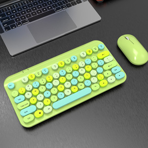 Ensemble clavier et souris sans fil ergonomique ultra-fin en métal, prêt à être expédié, 2,4 G, pour ordinateur de bureau/bureau - Product Image 3