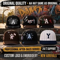 Casquettes de streetwear unisexes de haute qualité pour hommes, en coton brodé, casquettes snapback à 5 panneaux, visière plate, casquettes vintage Nueva Era