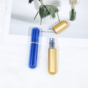 Stock 5ml Round Refillable <strong>Perfume</strong> Atomizer Mini Aluminum Glass <strong>Spray</strong> <strong>Bottle</strong> Empty Portable <strong>Perfume</strong> <strong>Bottle</strong> with Pump Sprayer - Product Image 4