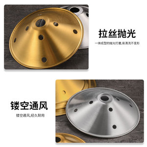 แผ่นกั้นสแตนเลสสำหรับร้านหม้อไฟ 3 ขนาด มีรูสำหรับใส่เนื้อ ไส้เป็ด ซาซิมิ - Product Image 5